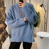 Primavera e Outono Novidades em Hong Kong-estilo Trendy Sweater Masculino Trendy Brand Loose Coreano-estilo Casal Sweater Top Cross-border Comércio Exterior