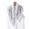 Bufanda Cuadrada de Espiga Simple y Elegante de 65 cm para Mujer, Bufanda de Seda de Lujo Ligero de Gama Alta, Bufanda Multifuncional para Viajes, Chal y Bufanda