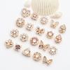 Novo ouro 14k micro-set zircão contas retro tribunal diy pulseira colar acessórios atacado