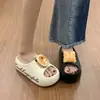 Sandálias Slip-On de Verão com Solado Grosso para Mulheres, Antiderrapantes, Fofas e Leves, Perfeitas para Dias Preguiçosos