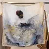 70 Bufandas de Seda con un Toque de Lujo, Moda Coreana Versátil Profesional Bufandas Pequeñas de Seda Imitación, Bufandas de Seda Estampadas Retro para Mujeres