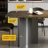 Modelo 2026, mesa de jantar com base de apoio de fundo inteiro, luxo leve estilo italiano, design moderno minimalista, adequado para apartamentos pequenos