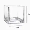 Copo Quadrado de Vidro Espesso para Vela, Recipiente para Vela de Aromaterapia Caseira, Copo Difusor de Fragrância Doméstico, Suporte de Vela Decorativo de Vidro