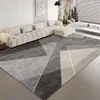 Alfombra de sala de estar nórdica transfronteriza, alfombrilla de suelo de área grande para sofá y mesa de centro de cobertura total, insonorizada y refrescante, alfombra para mesita de noche de dormitorio en casa