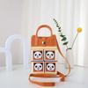 Chengdu Panda Vovô Panda Fofo Bolsa de Panda Bolsa de Tricô Bolsa de Mão Bolsa de Palha Versátil Bolsa de Presente de Mão