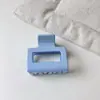 Pinza para el cabello grande color jalea coreana pinza cuadrada de alta gama pinza de tiburón para la parte posterior de la cabeza tocado simple y elegante