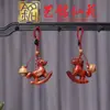 Colgante de Cadena para Teléfono de Caballo de Carrusel Tallado en Sándalo Pulsera Creativa Yiming Xianyuan Sándalo Morado Llavero de Caballo Dorado