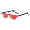 2023 nuevos gafas de mosaico gafas de sol personalizadas gafas de sol de píxeles al por mayor tendencia personalizada moda gafas de sol de marca grande
