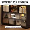 Librero de Madera Maciza Gabinete de Almacenamiento de Pie Montado en la Pared Sala de Estar Hogar Gabinete Bajo Estilo Simple de Mediados de Siglo Gabinete de Almacenamiento Gabinete de Almacenamiento de Múltiples Niveles