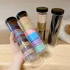 Nuevos Accesorios para el Cabello 20 Latas de Gomas Elásticas de Alta Elasticidad para el Cabello, Bandas de Goma Altas para Cola de Caballo, Cuerdas de Bolas para el Cabello, Anillos de Toalla Sin Costuras