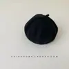 Gorro de Bebé de Otoño Boina Coreana Gorro Tejido Fino Transpirable Gorro de Lana Lindo para Niñas Gorro de Pintor para Bebé Niño
