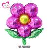 Globos Felices Flor de Cinco Pétalos Aluminio Foil Corazón Decoración Inflable al por Mayor