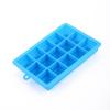 Bandeja de gelo de silicone de grau alimentício, molde de cubo de gelo quadrado com tampa, 15 grades, 24 grades, caixa de gelo DIY para suplementos alimentares, fábrica em estoque