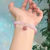 Pulseira de Ágata Fonte Natural de Sal Cristal Semi-Precioso Gradiente Cor Carmesim Fabricante de Pulseira Fonte de Sal Suprimento Estilo Celebridade da Internet