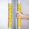 Funda Protectora Eléctrica con Estampado Floral para Manija de Refrigerador y Lavavajillas Resistente a Rayones Lino Repelente al Agua y Anti-Manchas