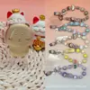 Pingente de ouro puro 999 Jiikawa Jiiky Série Labubu de corrente para celular Cordão para promoção de live streaming no TikTok