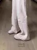 Estilo Americano Arroz Damasco Ferramentas Jeans Feminino Primavera e Verão 2025 Novo Cintura Alta Solto Dosagem Perna Reta Perna Larga Calças Casuais