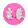 Molde de Silicone Bebê Anjo Molde de Bolo Asas de Anjo Molde para Decoração de Fondant Chocolate