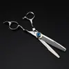 Tijeras de Peluquería Ojo de Diablo Multidentadas de 6.0 pulgadas, Tijeras para Cortar el Cabello, Tijeras Dentadas, Dientes de Cuerno, Dientes Lisos, Dientes en Forma de V, Dientes de Espina de Pescado