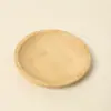 Prato de bambu para molho vinagre porta-copos cerimônia do chá Zen acessórios conjunto de chá de bambu japonês suporte doméstico anti-queimadura