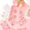 Traje de cartas de goo lindo al por mayor para niños DIY de forma de tarjeta de goo pequeño colgante historieta PET impermeable pegatina regalo portátil