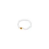 Cuerda Elástica Anillo Ajustable con Perlas y Cuentas para Mujer Retro Nicho Simple Anillo de Bola Dorada Nueva Joyería de Mano Personalizada