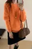 Nuevo Suéter de Punto Suelto Simple Estilo Coreano para Mujer, Otoño/Invierno 2026, Delgado, Esponjoso, Cuello Redondo