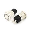 Fonte de Alimentação Chaveada com Botão de Aço Inoxidável Metal 12/16/19mm Auto-Travante Reset à Prova d'Água com Luz Interruptor de Luz de Nevoeiro para Carro
