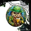 Decoración de Jardín Plana Acrílica Transfronteriza Atrapasoles Pavo Real Hombre de Jengibre Navidad Día de Todos los Santos Regalo Colgante de Jardín