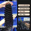 Perucas de Cabelo Crochê Cacheado Birmanês Cabelo Humano Real Extensões de Cabelo Humano Crochê