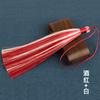 Orejas con borlas de seda de hielo de dos colores de 16 cm, estilo antiguo, Hanfu, Cheongsam, accesorios para el hogar, abanico, instrumento musical, colgante para la oreja