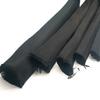 Fita tubular imitação de nylon de camada dupla, fita de espinha de peixe dupla, alça de mochila com tubo preto, cinto, item de estoque
