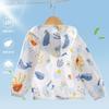 Roupas Finas Respiráveis com Proteção Solar para Crianças Roupas para a Pele 2025 Primavera e Outono Camisa com Ar Condicionado para Bebês Tops Casacos Finos para Passeios