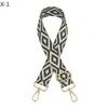 Accesorios de correa de hombro para bolso de rombos nuevo transfronterizo correa de hombro única cruzada ajustable reemplazo correa de hombro larga correa de cordón jacquard