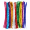 Palillo para el pelo de purpurina mixto de diez colores DIY palillo para el pelo de purpurina palo retorcido para la raíz del pelo árbol de Navidad hecho a mano creativo niños 100 raíces/juego