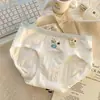 Calcinhas de Algodão Puro Respiráveis para Meninas Senhoras Cuecas Triângulo Classe A Antibacteriana Gancho Estendido Cintura Baixa Desenho Animado Fofo