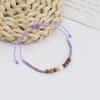 Pulseira de Miçangas Pequenas de Comércio Exterior para Mulheres Nova Pulseira de Miçangas Coloridas Doce e Fofa Estilo Menininha Ajustável Pulseira de Miçangas de Arroz