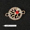 Ventas Directas de Fábrica Colgante Doble Variedad de Forma de Corazón Siete Estrellas Mariquita Dripping de Aceite Collar Pulsera Colgante Aleación Accesorios de Joyería DIY