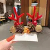 Pasador de Navidad Nuevo Pasador de Astas de Celebridad Cibernética Diadema Súper Linda Accesorios para el Cabello Regalo Navideño Adorno para la Cabeza de Navidad