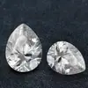 Moissanita Formato Pera Gota d'Água Ps Ped Cor Pedra Cultivada em Laboratório Ex Corte Pedra Solta Passa no Teste do Espelho