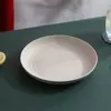 Plato Vajilla Hogar Paja de Trigo Estilo Europeo Redondo Plato Grande Nuevo Plástico Anticaída Redondo Venta al por Mayor