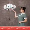 Lanternas Personalizadas de Formato Especial Chinês Pintadas à Mão Chandelie de Tecido Formato de Disco Voador Lâmpadas para Abertura de Hotel Casa de Chá Restaurante de Hot Pot