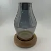 Quemador de Incienso de Madera de Agarwood a Prueba de Fuego Lámpara de Aromaterapia para Uso en Interiores en el Hogar Quemador de Incienso para Dormitorio Lámpara de Vela Portavelas Portavelas de Estilo Chino con Tapa de Vidrio