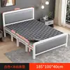 Cama plegable individual Cama para descanso de almuerzo en la oficina Artefacto para siestas Cama portátil para acampar Cama para cuidado del hogar Cama doble simple