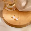 Nuevos Pendientes de Perla Estilo Coreano Pendientes Versátiles de Personalidad de Influencer de Moda Pendientes Redondos de Perla Accesorios para Orejas de Tiktok