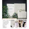 Decoração de Banquete de Noivado Estilo Coreano 2026, Painel de KT Simples e Elegante, Cenário de Fundo de Casamento de Hotel Minimalista de Alto Padrão