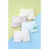Calzoncillos tipo bóxer para niños pequeños, Shorts de cuatro esquinas, Ropa interior para niños pequeños 100% algodón, Algodón puro Clase A para niños
