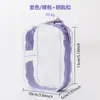 Bolsa para Bebé de 13 cm Bolsa con Colgante Transparente Cuadrada de PVC Bolsa para Guardar Muñecas Bolsa de Dolor de Muñeca de Juego Moderna Muñeca Pequeña Bolsa con Colgante