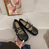 Sapatos Mary Jane retrô com estampa de leopardo estilo francês para mulheres, sapatilhas elegantes de outono de 2026 com fivela dupla e bico redondo baixo, sapatos de salto baixo únicos