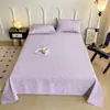 Juego de Sábanas de Tela Gruesa de Algodón Crudo Estilo Nuevo para Camas Dobles, Uso Doméstico, Estampado, Adecuado para Dormitorios de Estudiantes, Lavable a Máquina, Juego de Tres Piezas, Venta al por Mayor